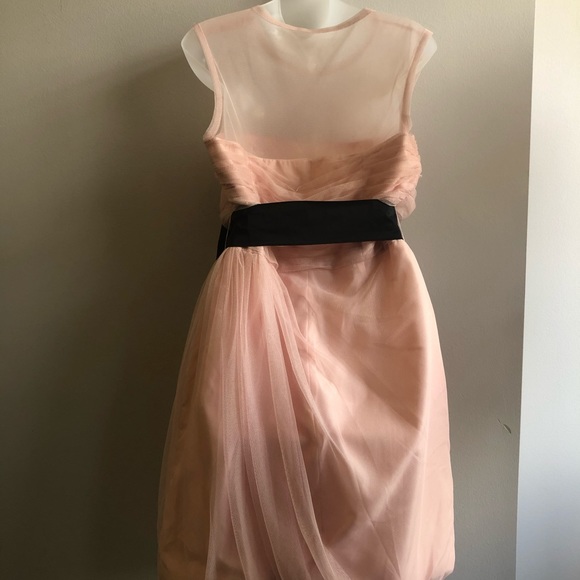 NWT Blush Pink w/ Black Bow Belt - Picture 8 of 8